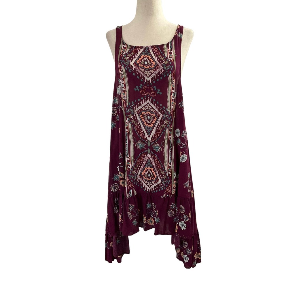 Intimately by Free People Plum‎ Floral Dress Women Size Small | 48-31